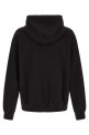 Logo embroidery hoodie Black