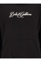 Logo embroidery hoodie Black