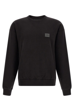 Logo plaque sweatshirt Black