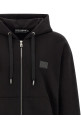 Logo plaque hoodie Black
