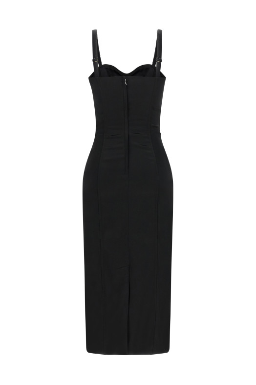 'Black Sicily' Bra Corset Dress Black