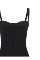 'Black Sicily' Bra Corset Dress Black