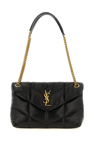 'Puffer' small shoulder bag Black