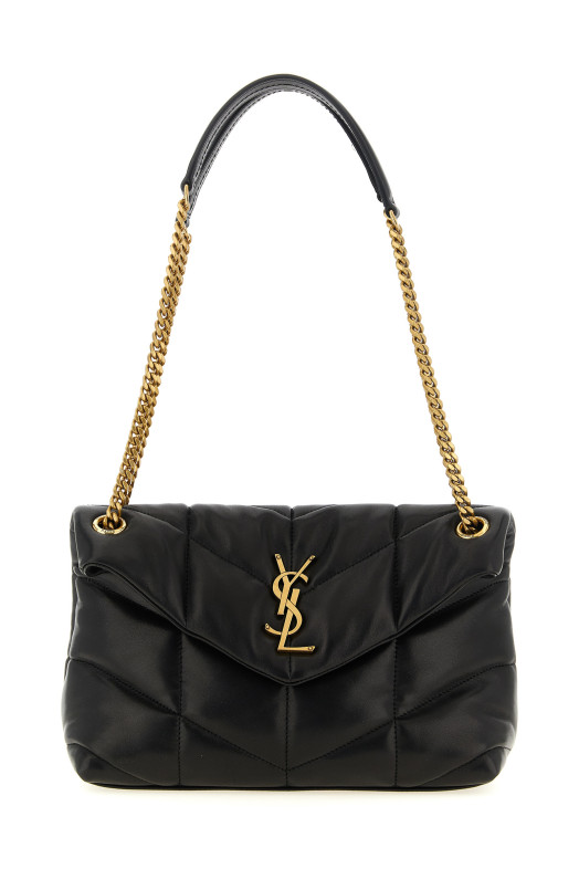 'Puffer' small shoulder bag Black