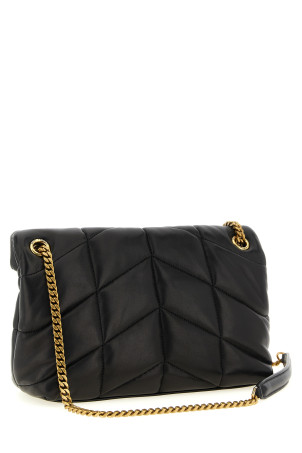 'Puffer' small shoulder bag Black