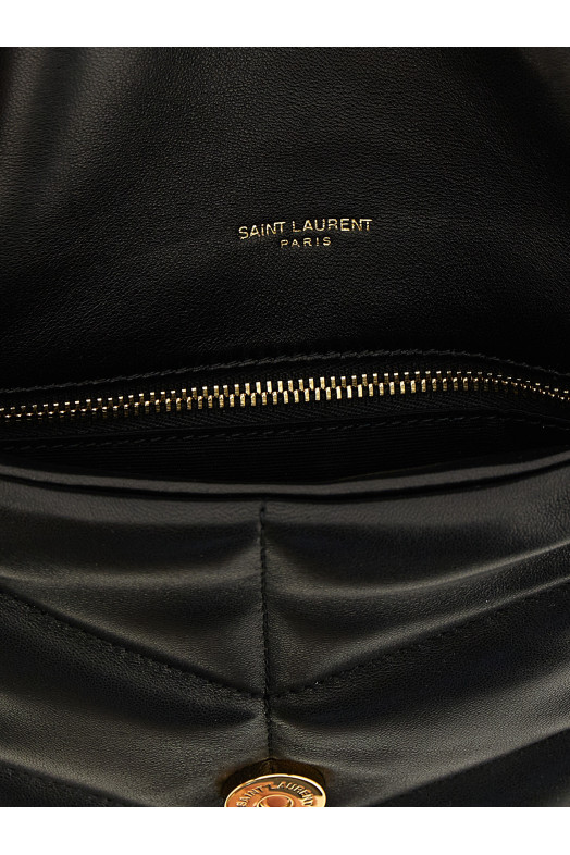 'Puffer' small shoulder bag Black