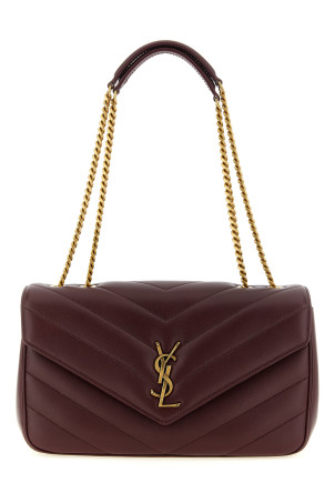 'Loulou' medium shoulder bag Bordeaux