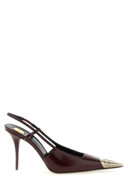 'Jeanne' slingback Bordeaux