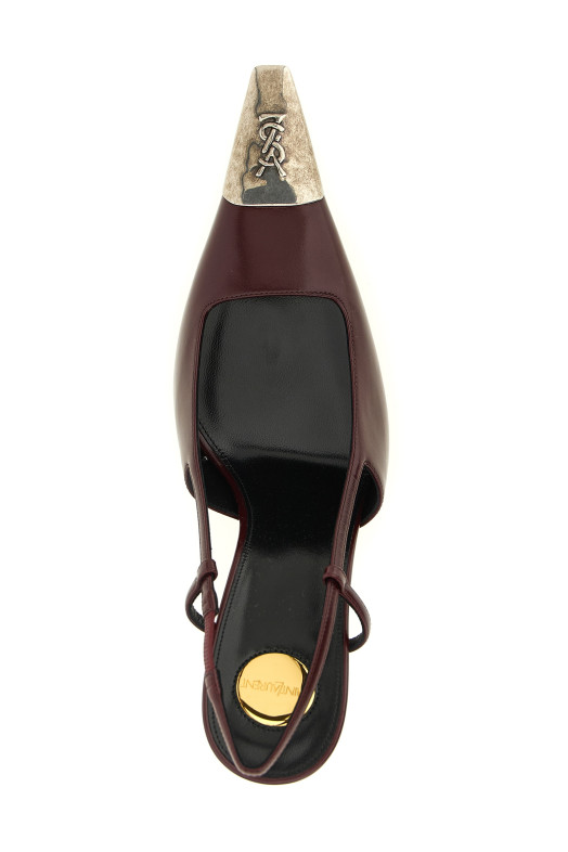 'Jeanne' slingback Bordeaux