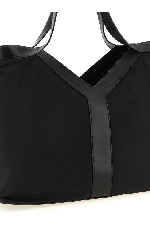 'Y' large shopping bag Black