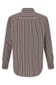Рубашка в полоску, коричневая SAINT LAURENT 867719Y2O102071