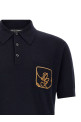 Поло с вышитым логотипом, синее DOLCE & GABBANA GXZ16ZJDVIQB0665