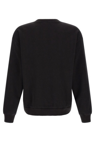 Logo embroidery sweatshirt Black