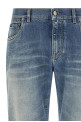 Logo plaque jeans Blue