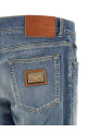 Logo plaque jeans Blue