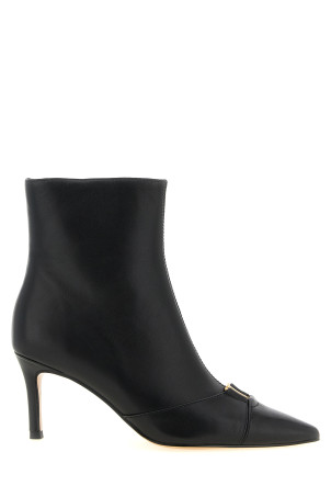 Logo ankle boots Black
