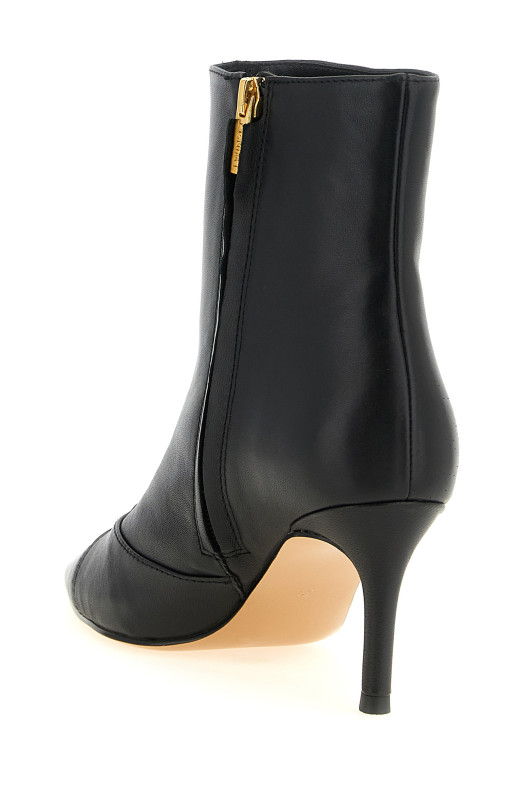 Logo ankle boots Black