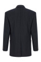 Двубортный блейзер в полоску, синий SAINT LAURENT 876230Y1I744050