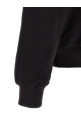 Logo embroidery hoodie Black