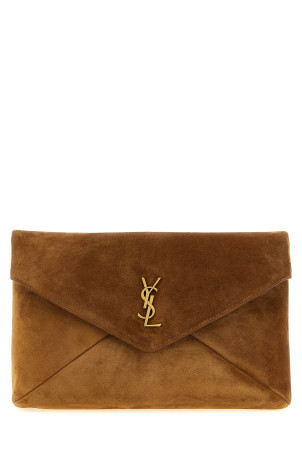 'Envelope' large clutch bag Brown