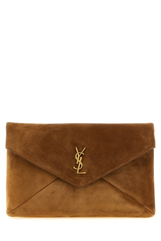 'Envelope' large clutch bag Brown