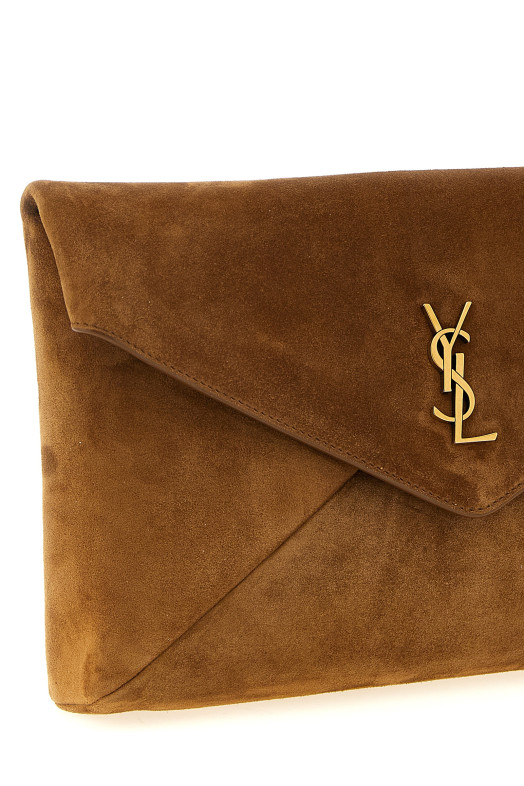 'Envelope' large clutch bag Brown