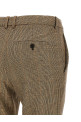 Брюки «гусиная лапка» Prince of Wales, коричневые SAINT LAURENT A000KTY3L612242
