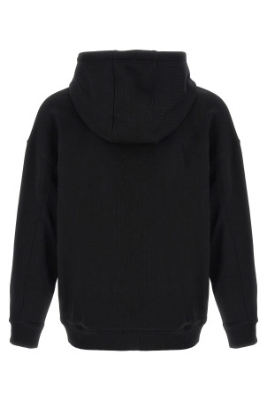 'Anagram' embroidery hoodie Black