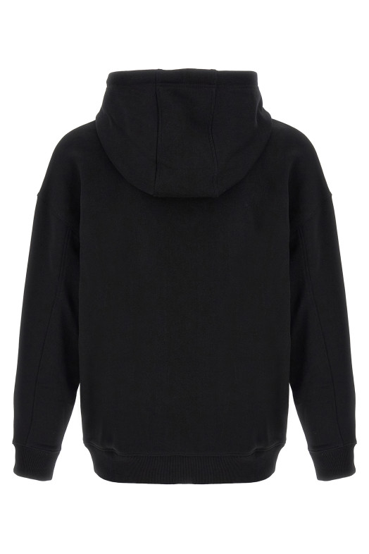 'Anagram' embroidery hoodie Black