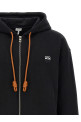 'Anagram' embroidery hoodie Black