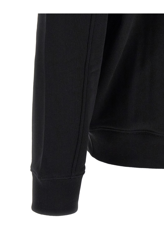 'Anagram' embroidery hoodie Black