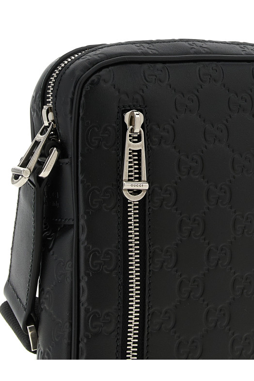 'GG Emblem' small crossbody bag Black