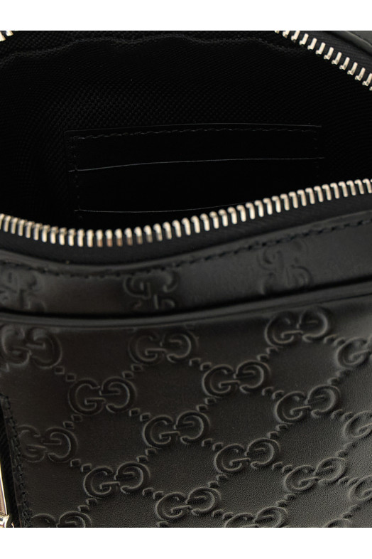 'GG Emblem' small crossbody bag Black