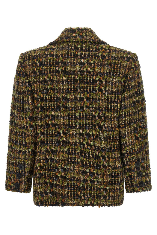 Bouclé tweed blazer Multicolor
