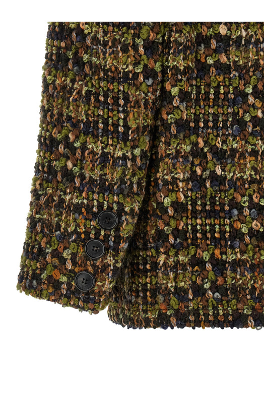 Bouclé tweed blazer Multicolor