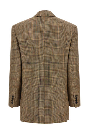 Блейзер «гусяча лапка» від Prince of Wales, коричневий SAINT LAURENT 871065Y3L612242