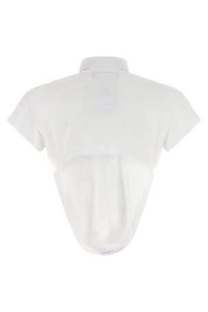 'Deep Cut Just Right Fit' polo shirt White