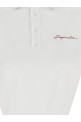 'Deep Cut Just Right Fit' polo shirt White