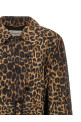 Двубортный тренч коричневого цвета SAINT LAURENT 870715Y9J029665