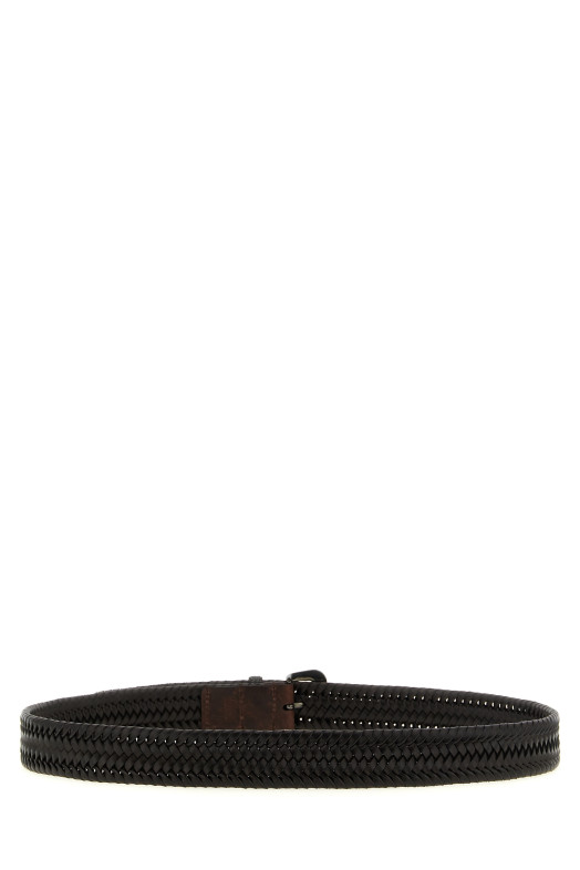 'Shiny Loop' belt Brown