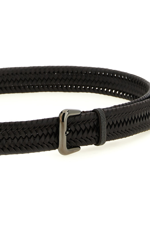 'Shiny Loop' belt Brown