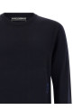 Свитер с геральдическим гербом, синий DOLCE & GABBANA GXX24ZJGMLSB0665