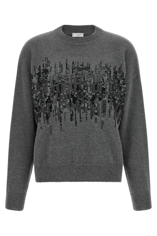 Sequin sweater Gray