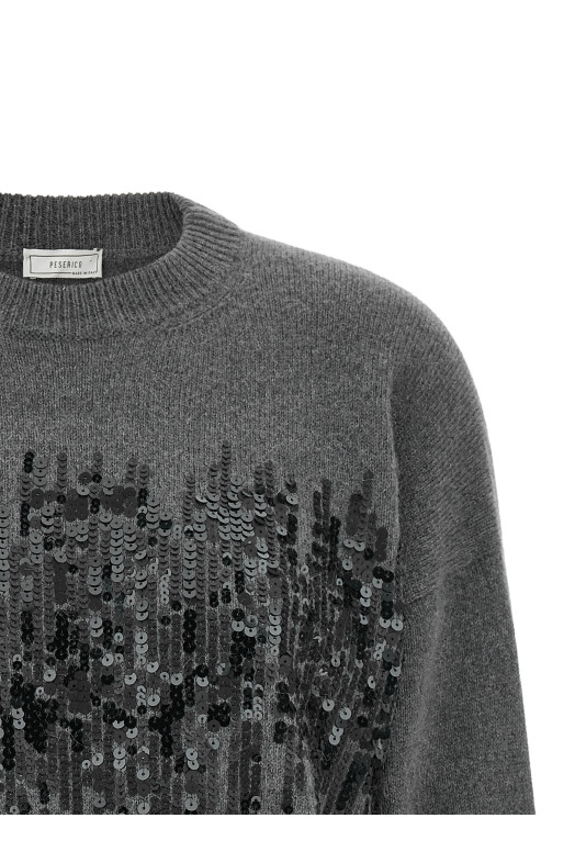 Sequin sweater Gray