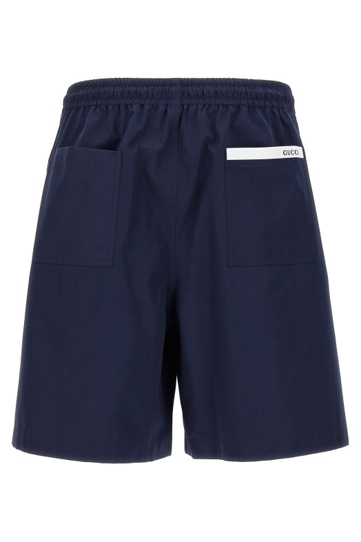 Cotton bermuda shorts Blue