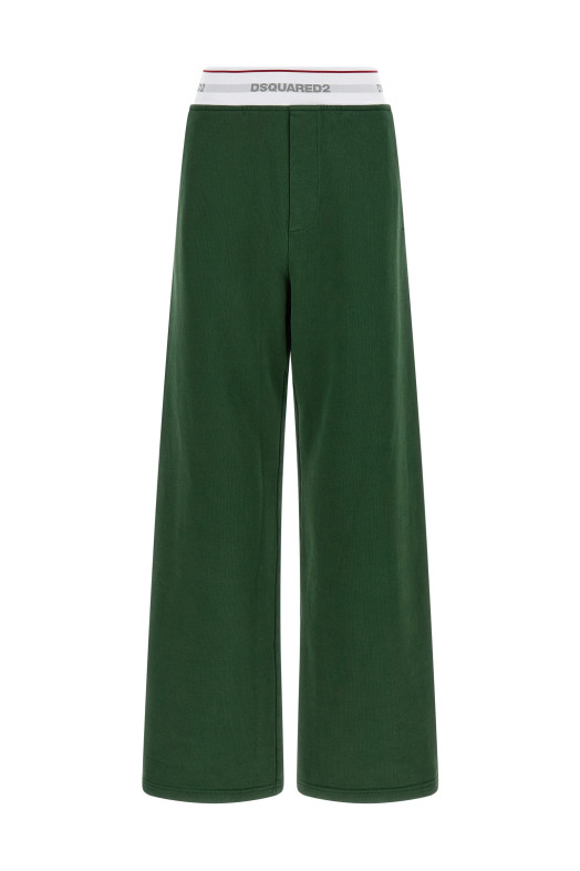 Logo band joggers Green