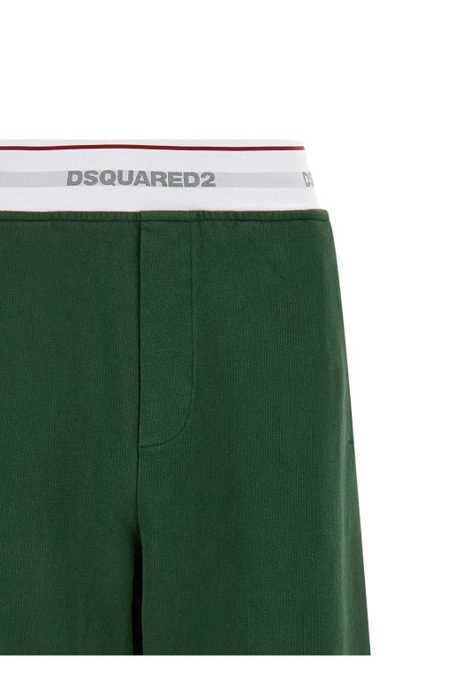 Logo band joggers Green