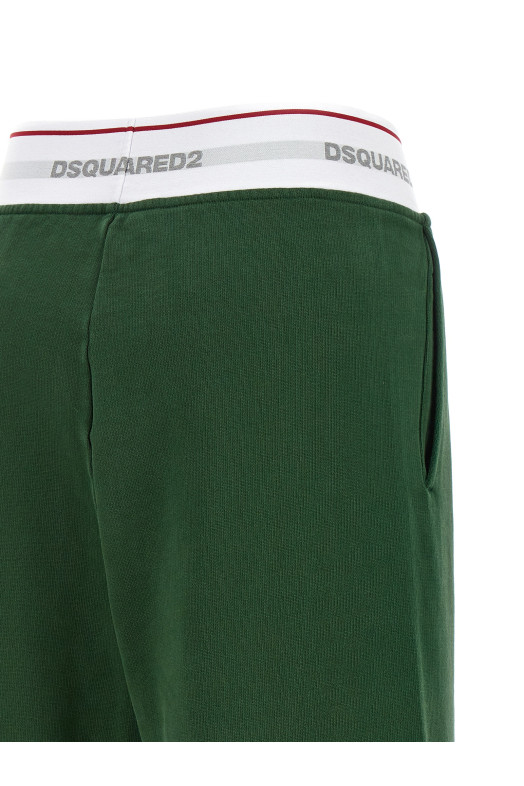Logo band joggers Green