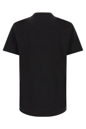 Double-layer collar t-shirt Black