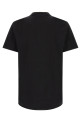Double-layer collar t-shirt Black